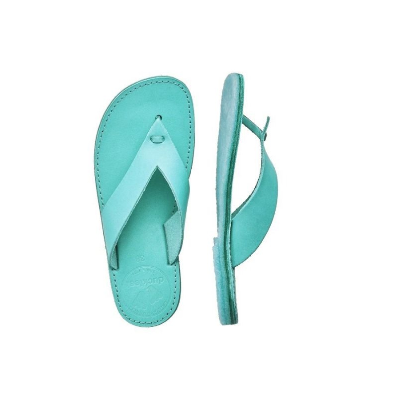 Duckfeet Aero Flip Flops Herre Turkis | NORGE UZ9186