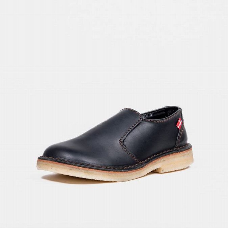 Duckfeet Falster Loafers Dame Svarte | NORGE OJ9085